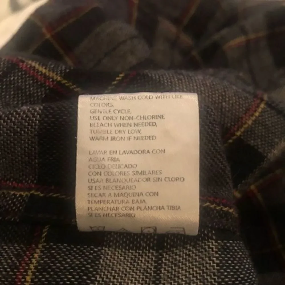 Vintage Plaid Long‎ Sleeve Flannel 2XL